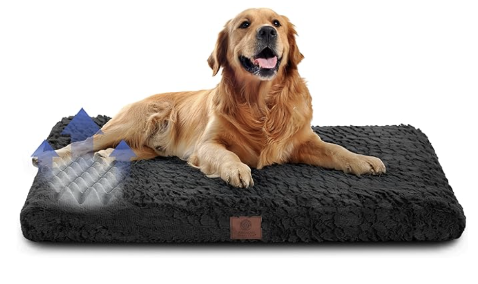 Orthopedic memory foam mat for dog crate comfort